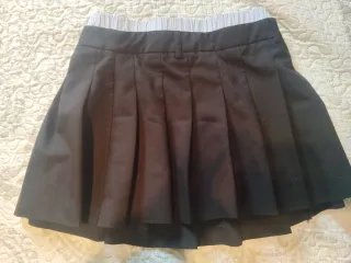 Falda corta negra S