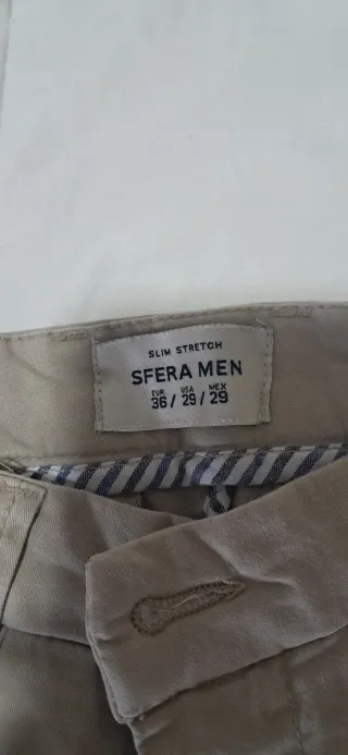 Pantalón Chino Caballero Beige
