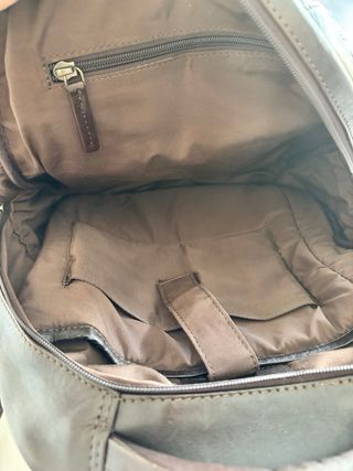 Mochila de cuero para portátil