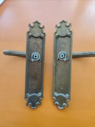 1 Juego de Manilla antigua dorada estilo clásico