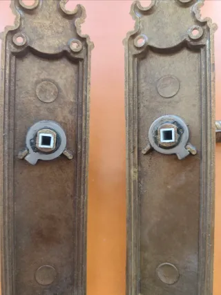 1 Juego de Manilla antigua dorada estilo clásico