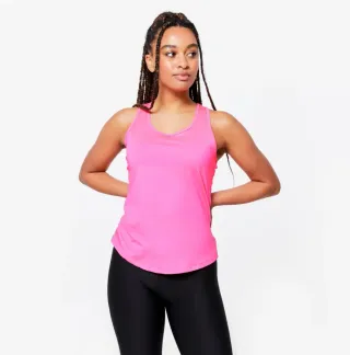 Blusa rosa sin mangas