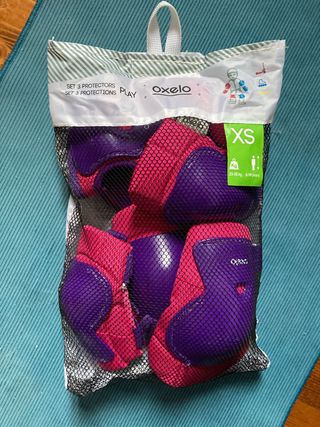 Set Protezioni Oxelo Rosa XS