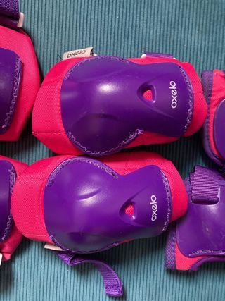 Set Protezioni Oxelo Rosa XS