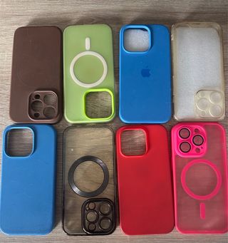 8 Fundas iPhone 14 Pro 2€ las 8