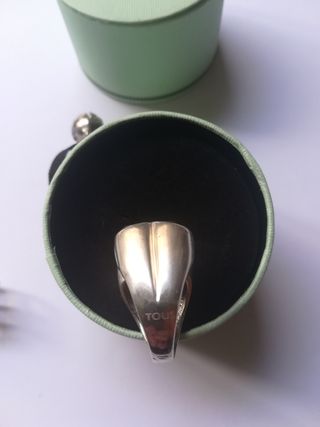 Anillo Tous Plata Negro Oso