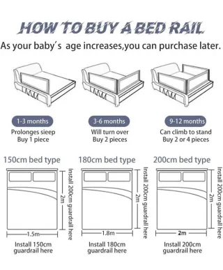 Barrera de Cama Bebé Aokeou