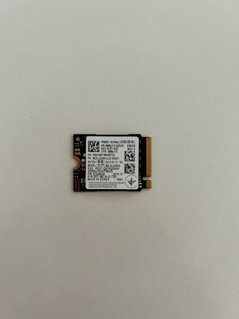 Disco SSD Samsung 256GB NVMe M.2