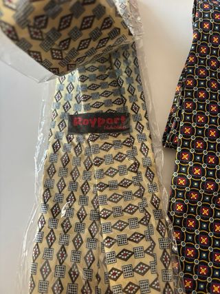 Lote 2 corbatas seda hombre