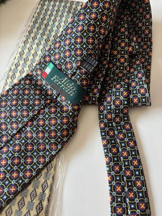 Lote 2 corbatas seda hombre