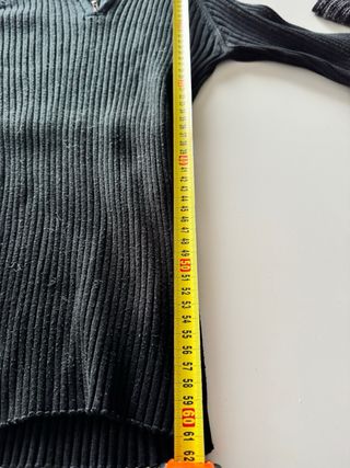 Maglione nero con zip