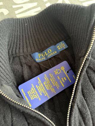 Polo Ralph Lauren Jersey Cable Knit Negro
