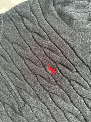 Polo Ralph Lauren Jersey Cable Knit Negro