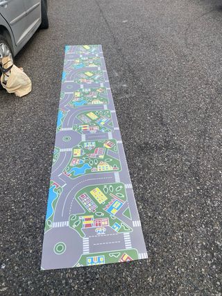 Alfombra infantil ciudad multicolor