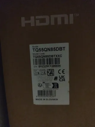 Caja Samsung Neo QLED 55 con base