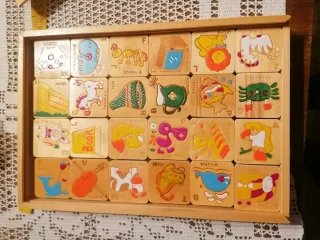 Gioco ABC Figurato in Legno