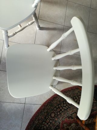 2 Sillas Rústicas Madera Pintadas