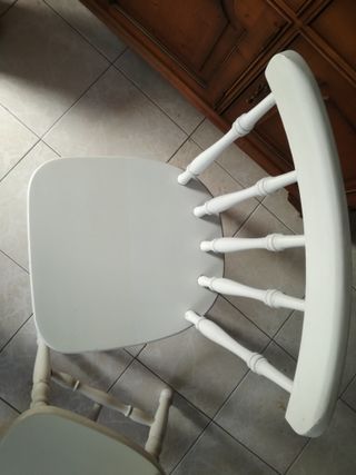 2 Sillas Rústicas Madera Pintadas