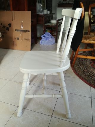 2 Sillas Rústicas Madera Pintadas