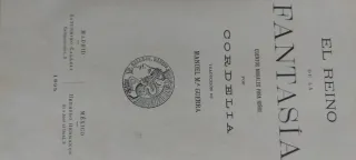 Libro Antiguo "El Reino de la Fantasía"