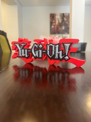 Logo Yu-Gi-Oh! 3D Vermelho e Prata