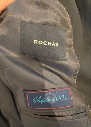 Traje azul marino hombre Rochas
