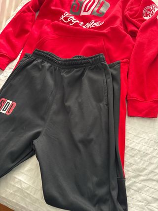 Chándal SD Logroñés Rojo y Negro