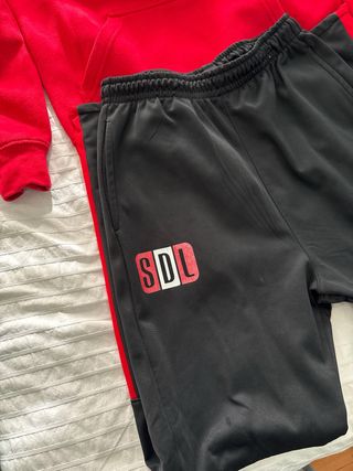 Chándal SD Logroñés Rojo y Negro