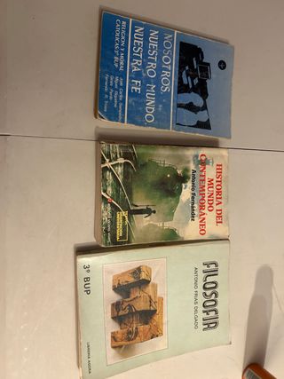 Libros de texto escolares de los 80
