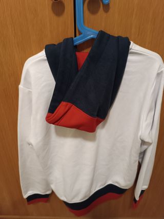 Chaqueta Joma niño blanca con capucha