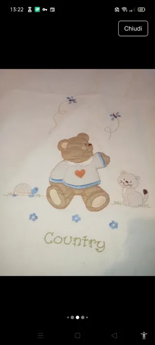 Lotto per culla e cambio pannolino