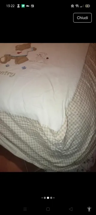 Lotto per culla e cambio pannolino