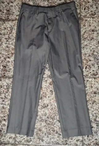Pantalón de vestir gris hombre