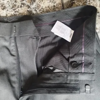 Pantalón de vestir gris hombre