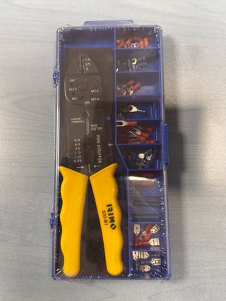 Alicate crimpadora y terminales IRIMO