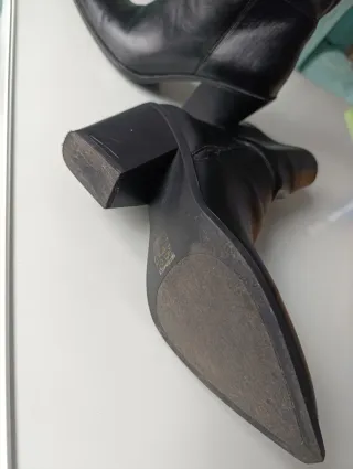 Botas cowboy negras talla 39