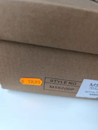 Botas cowboy negras talla 39