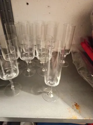 Set 12 Calici Bicchieri Vetro