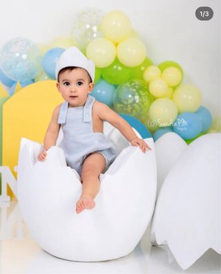 Huevo Atrezzo Fotografía Bebé