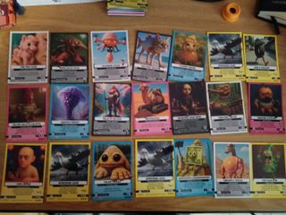 Lotto 82 carte Brainrot Universo Psicheledico