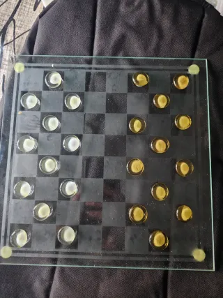 Tablero Ajedrez Cristal Bohemia