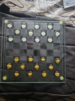 Tablero Ajedrez Cristal Bohemia