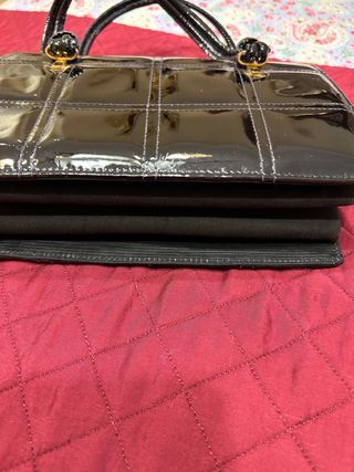 Bolso de fiesta charol negro