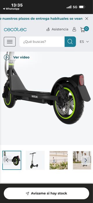 Patinete Eléctrico Cecotec Homologado DGT