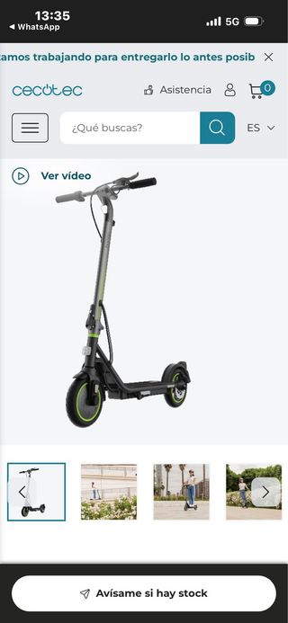 Patinete Eléctrico Cecotec Homologado DGT