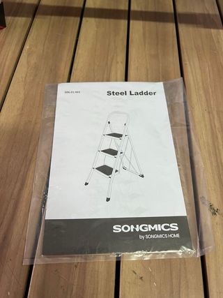 Escalera Plegable SONGMICS 3 Peldaños