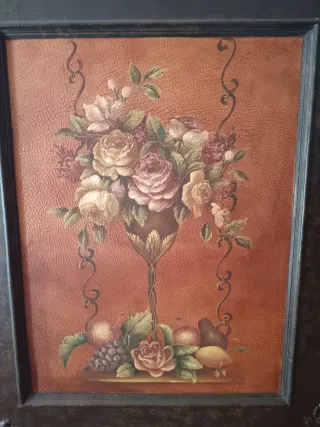 Cuadro floral decorativo