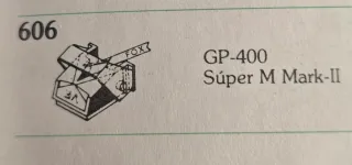 Aguja Tocadiscos Philips GP 400/500 Diamante