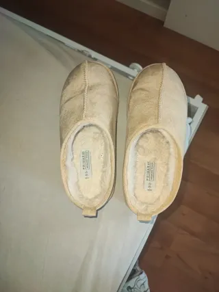 Zapatillas de invierno beige usadas 1 vez