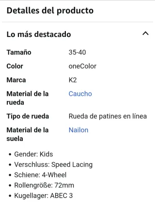 K2 Marlee Pro Patines Infantiles Talla Ajustable.